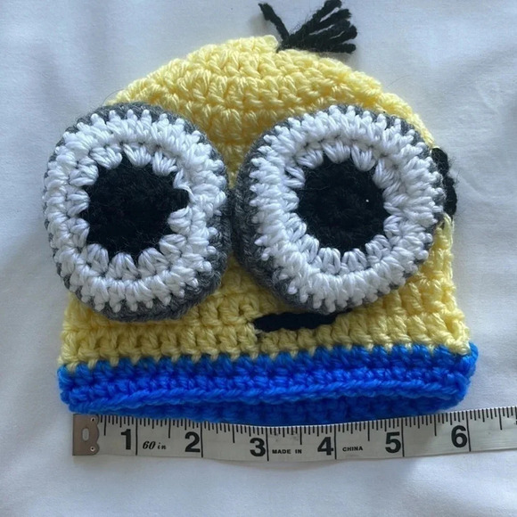 Minions  Custom Knit Hats and Scarf - Picture 4 of 9